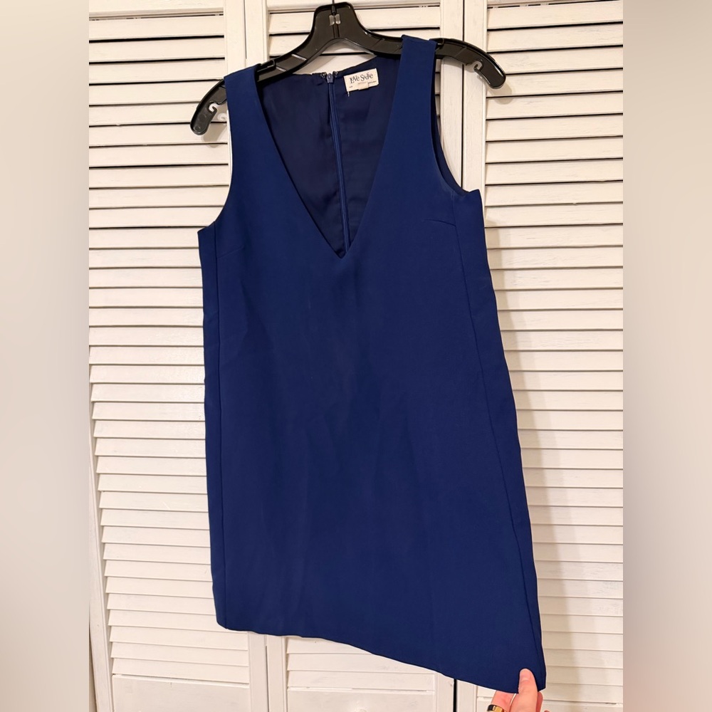 Anthropologie Navy V-Neck Dress